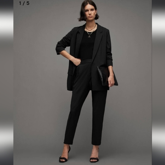 🌸 All Saints | Aleida Trouser, Navy size 2 - Picture 2 of 12